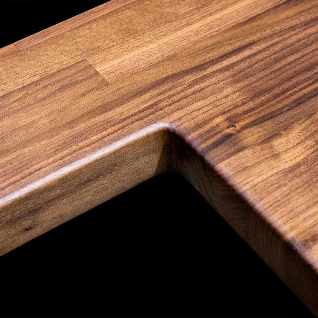 closeup of CNC cutout for sink or range