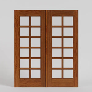 Colette Full Panel French Glass Exterior Double Doors