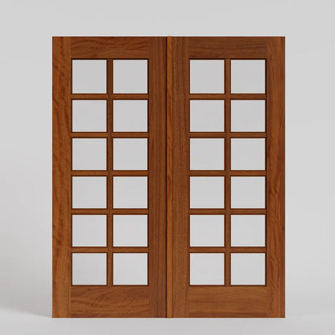 Colette Full Panel French Glass Exterior Double Doors