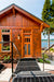 Solid Wood custom entry door on beach house