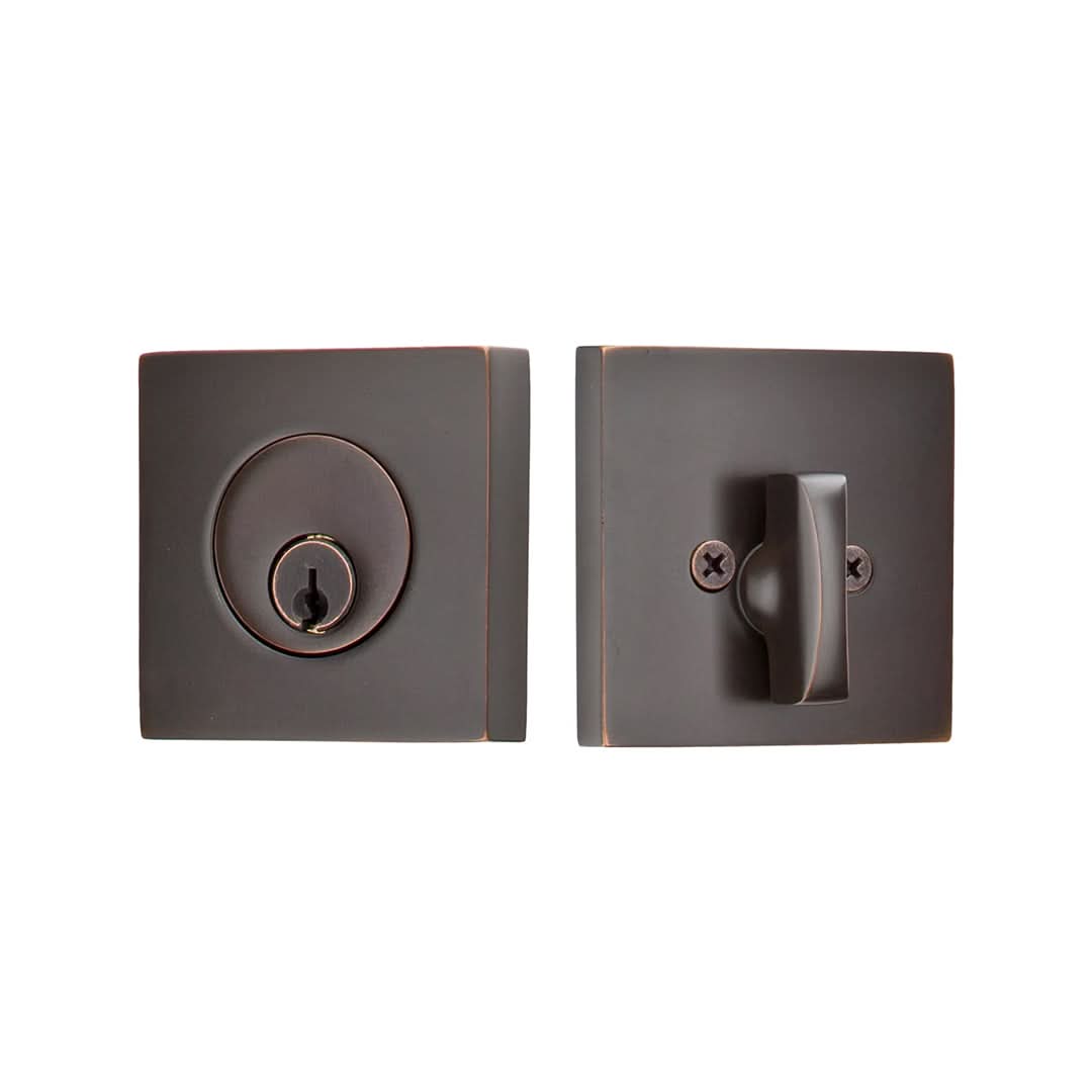 Square Keyed Deadbolt | Keyless Entry Door Lock - RealCraft Barn Doors ...