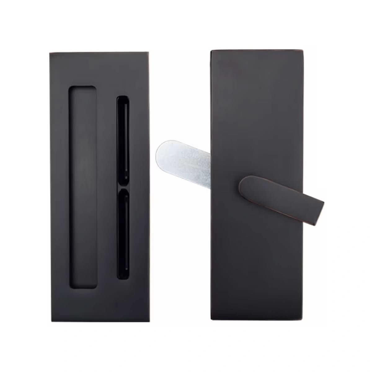 Modern Rectangular Barn Door Privacy Lock by Emtek - RealCraft Barn ...