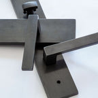 Urban Bronze Front Door HandleUrban Bronze Front Door Handle 13" with Meridian Lever CLose up