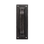 Hand-Forged Pull Handle Pull Handle with Back Plate by RealCraft