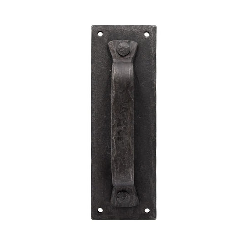 Hand-Forged Pull Handle Pull Handle with Back Plate by RealCraft