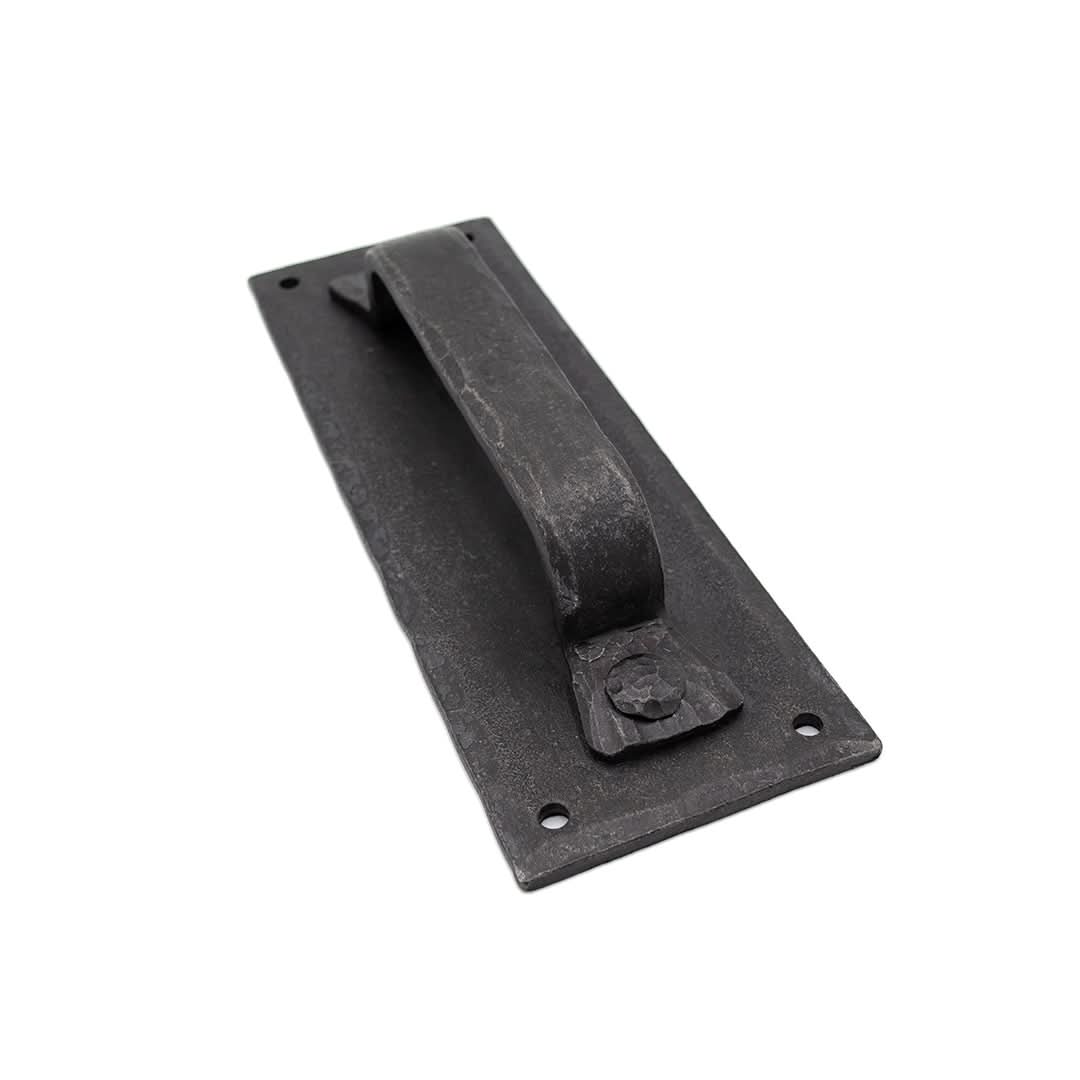 Hand-Forged Pull Handle Pull Handle with Back Plate by RealCraft