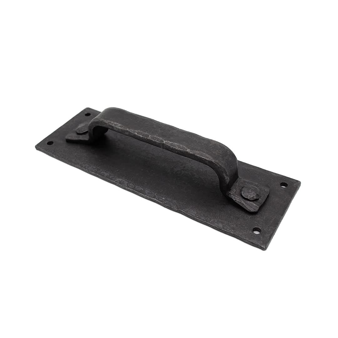 Hand-Forged Pull Handle Pull Handle with Back Plate by RealCraft