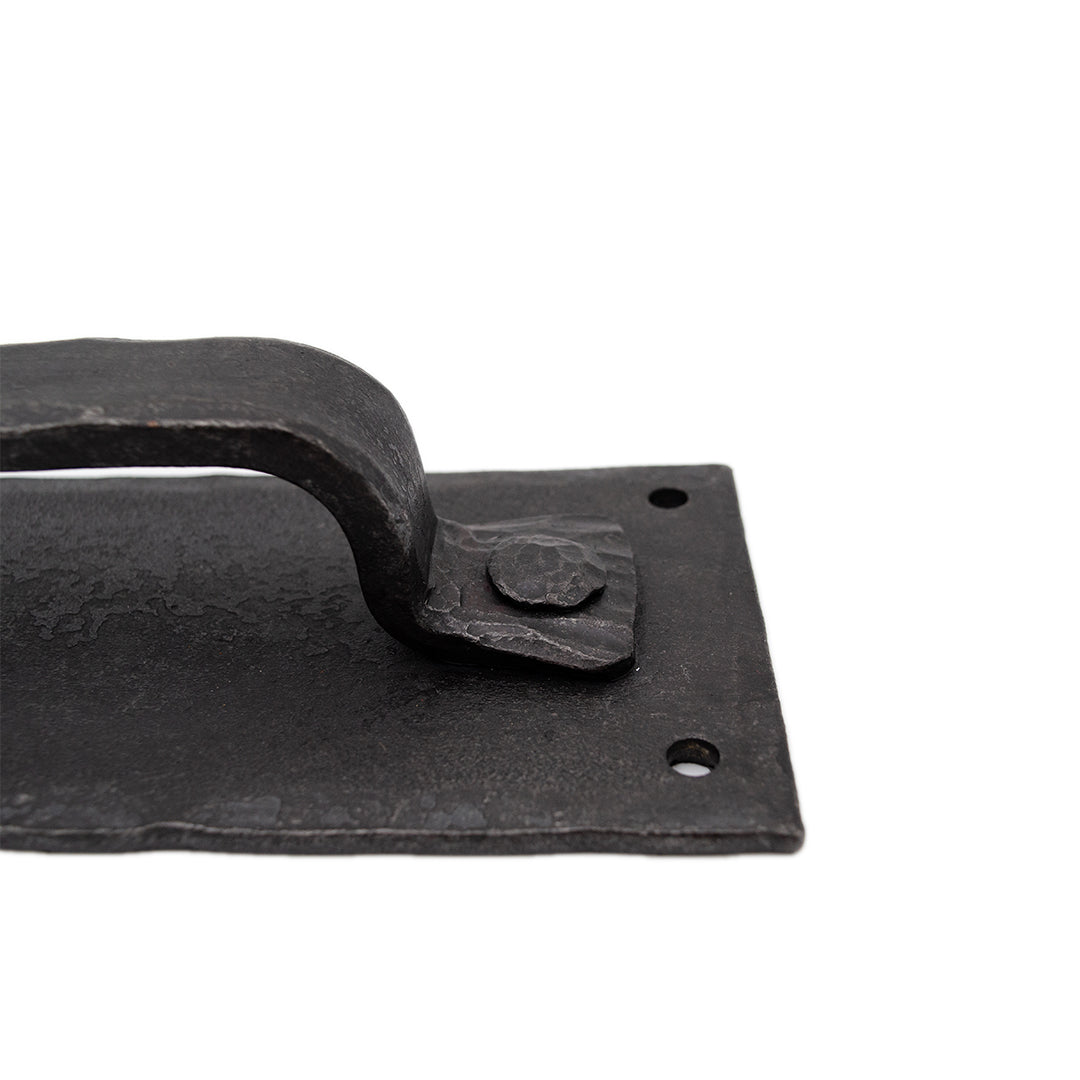 Hand-Forged Pull Handle Pull Handle with Back Plate by RealCraft