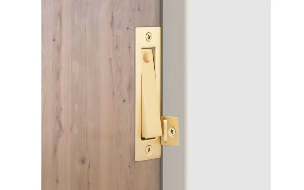 Modern Rectangular Sliding Door Jamb Bolt Privacy Lock