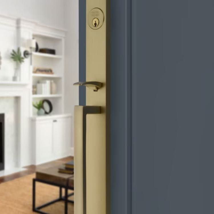 M1379 Vintage 1960s プレイングハンド 真鍮 ブックエンド Emtek Outback Mortise Door Lock Set | Sleek & Secure Design