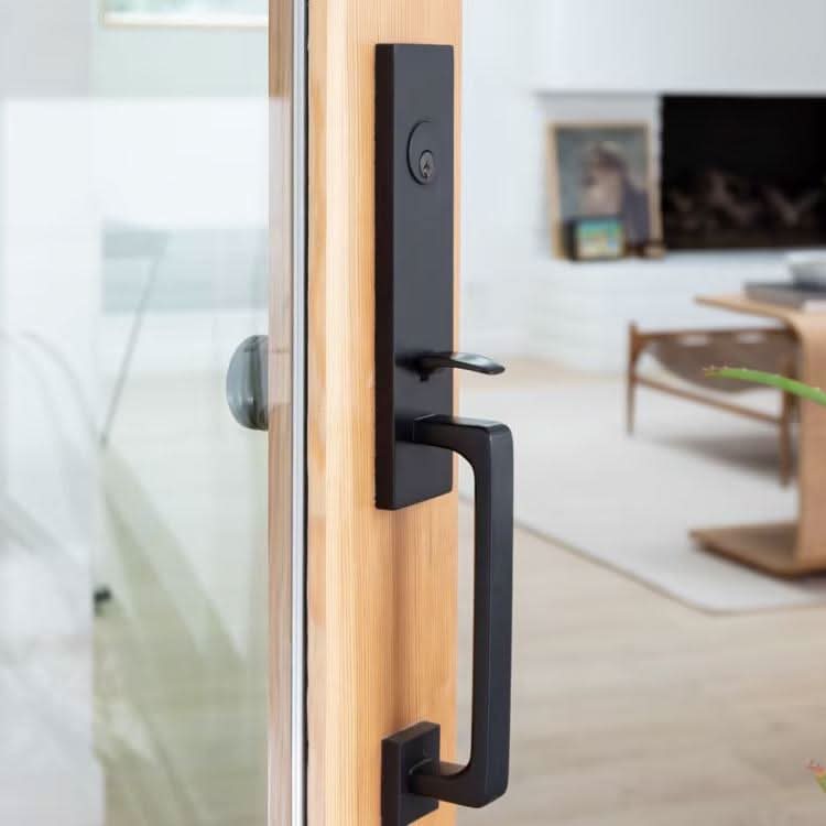 Emtek Moderno Style Tubular Front Door Lock Set | Modern & Versatile ...