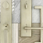 Emtek Rustic Modern Front Door Handle & Tubular Entry Set