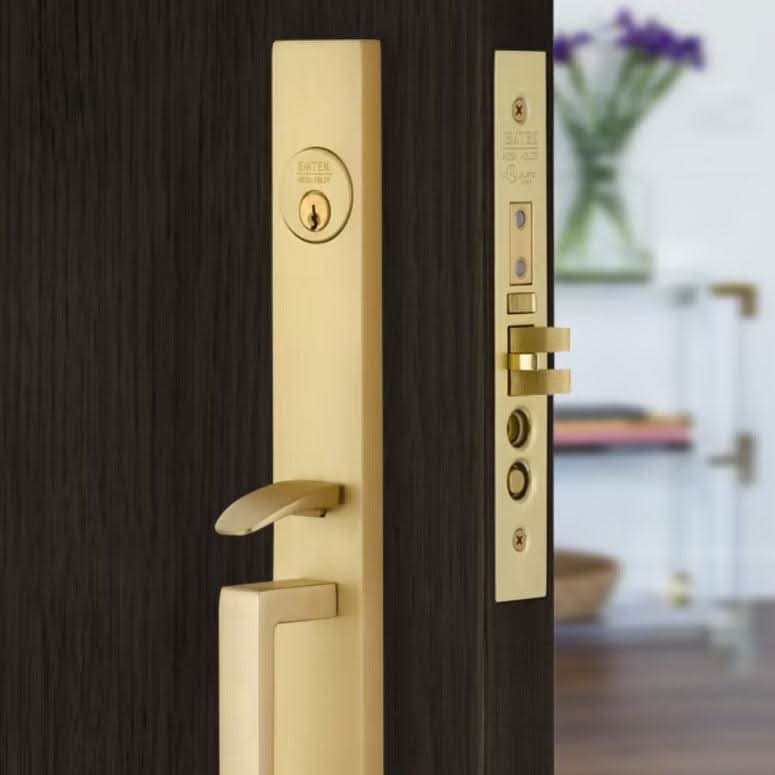 Emtek Outback Mortise Door Lock Set | Sleek & Secure Design