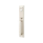 Emtek Arts & Crafts Tubular Entry Door Lock Set in satin nickel