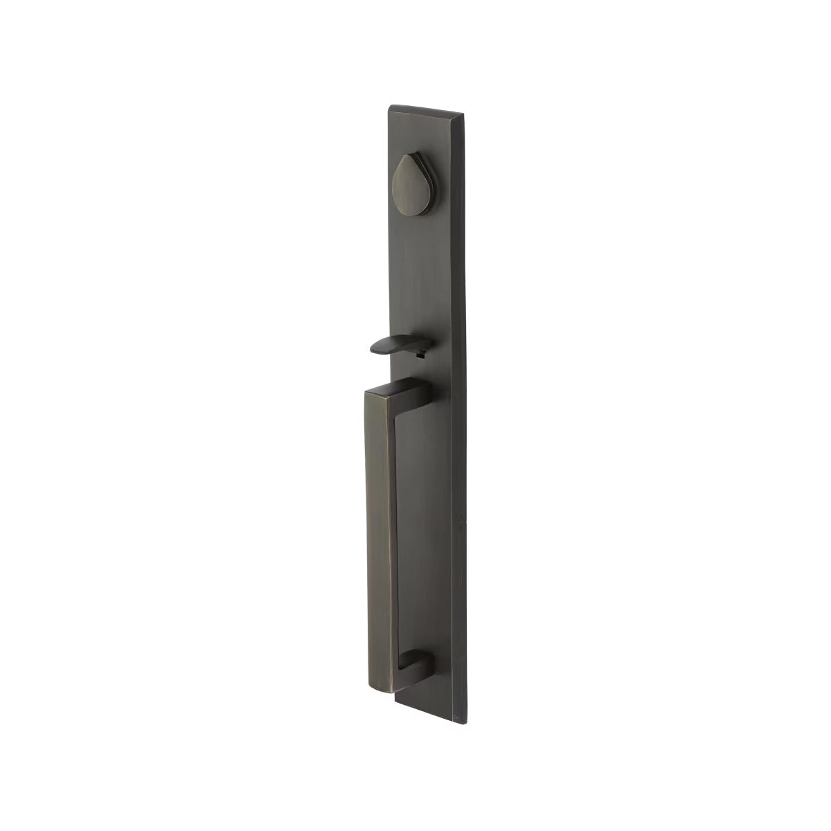 Emtek Rustic Modern Front Door Handle &amp; Tubular Entry Set