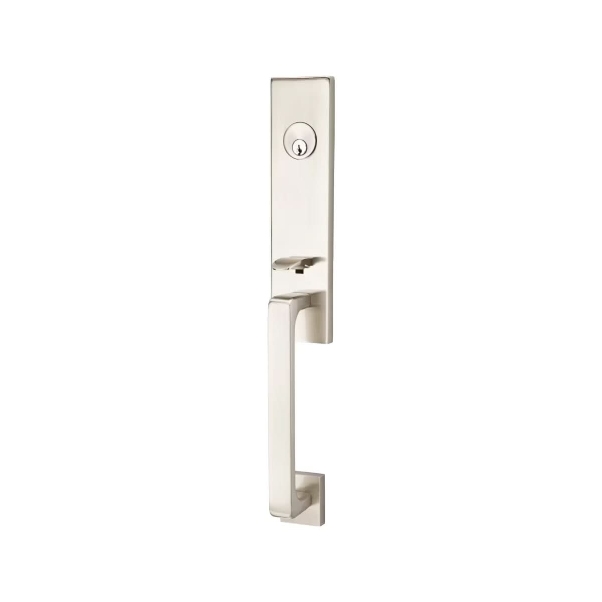 Emtek Moderno Style Tubular Front Door Lock Set | Modern & Versatile ...