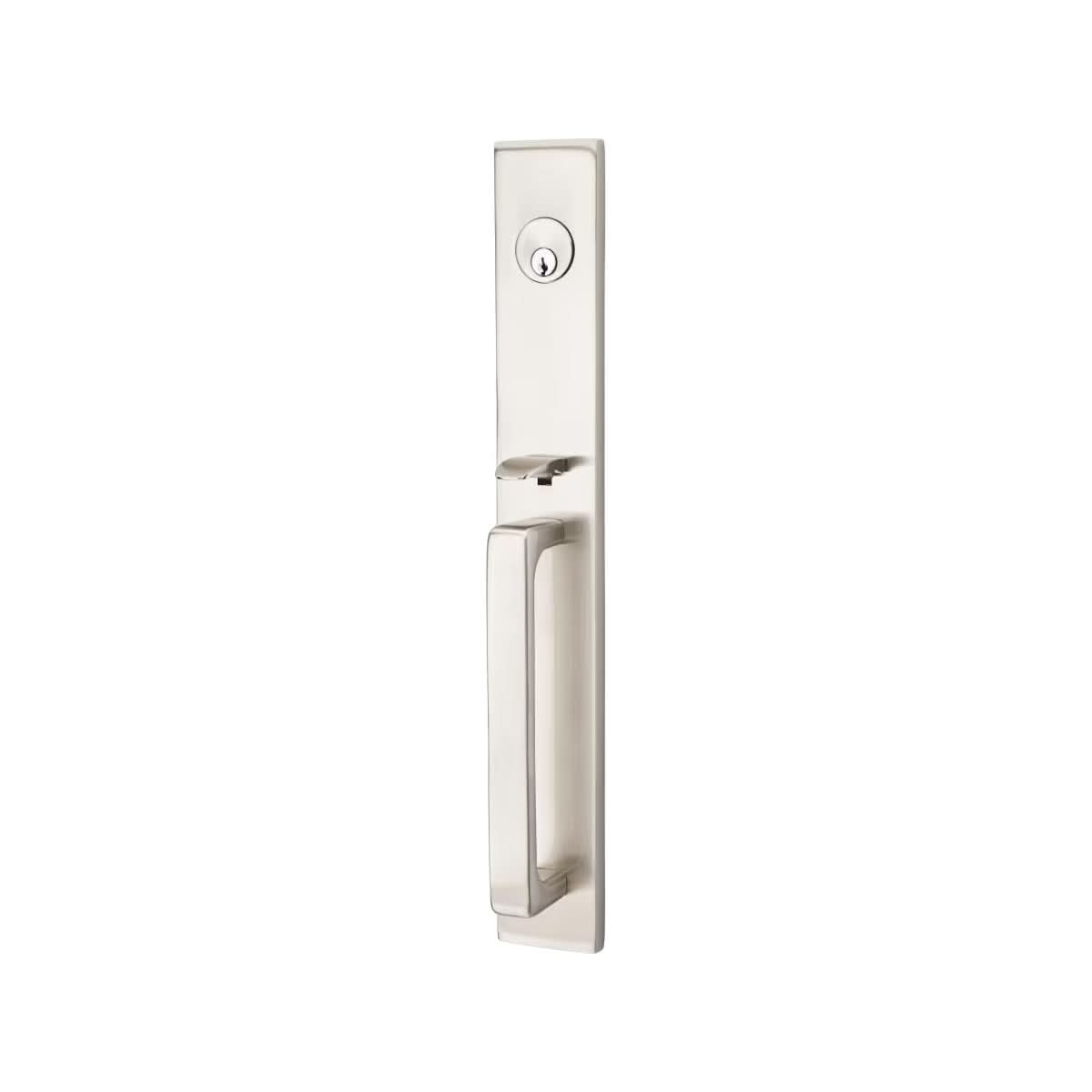 Emtek Moderno Style Tubular Front Door Lock Set | Modern & Versatile ...