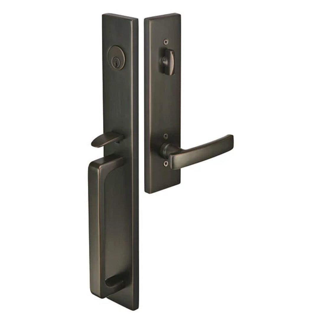 Emtek Moderno Style Tubular Entry Door Lock Set