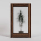 Marin Single Panel Glass Pivot Door with Etched Glass