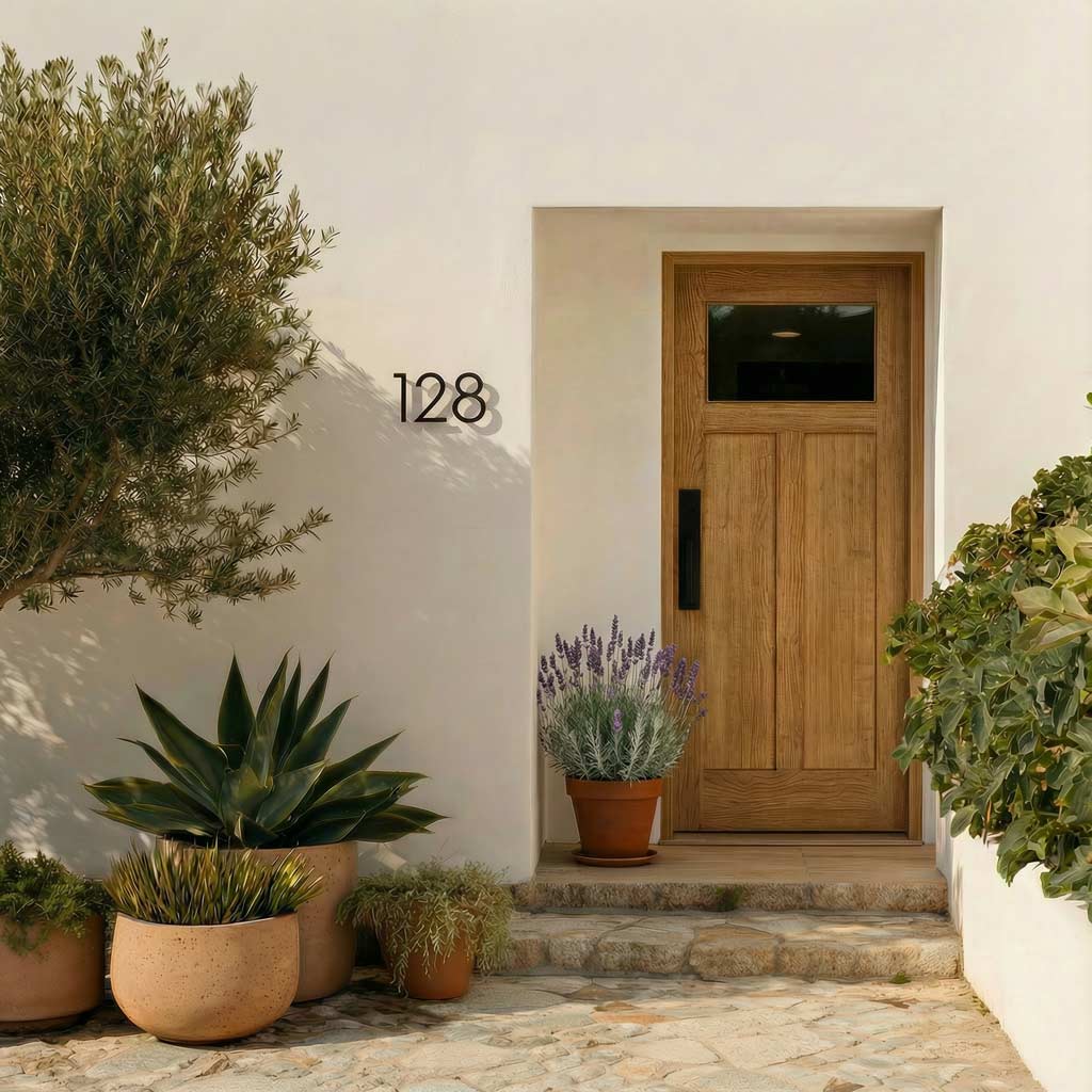 Mariposa Craftsman T Window Exterior Door With Glass