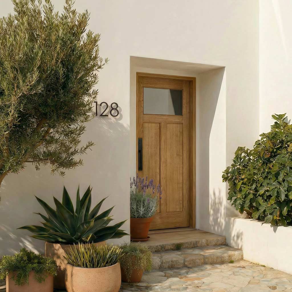 Mariposa Craftsman T Window Exterior Door With Glass