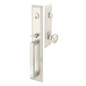 Emtek Art Deco Tubular Entry Front Door Handle And Lock