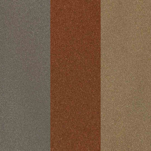 metallic sliding hardware finish: silver, copper, and gold