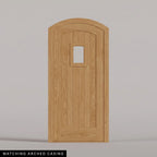 Modena arched door in White Oak with Matching Arched Casing.