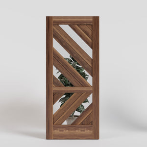 Monarch Modern Wood Front Door With Glass