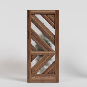 Monarch Modern Wood Front Door With Glass