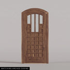 Murano arched door in Walnut with Matching Arched Casing.