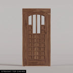 Murano arched door in Walnut with Straight Top Casing.