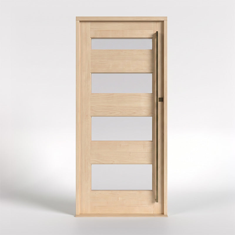 Nordstrand Horizontal Glass Panel Modern Door