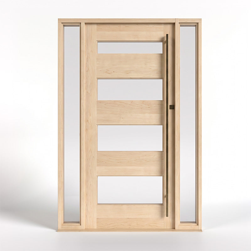 Nordstrand Horizontal Glass Panel Modern Door