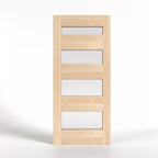 Nordstrand Horizontal Glass Panel Modern Door