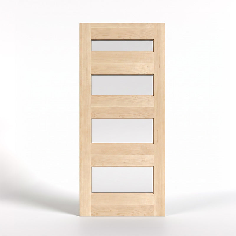 Nordstrand Horizontal Glass Panel Modern Door