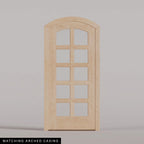 Padua arched door in Maple with Matching Arched Casing.