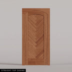Palermo arched door in Sapele with Straight Top Casing.