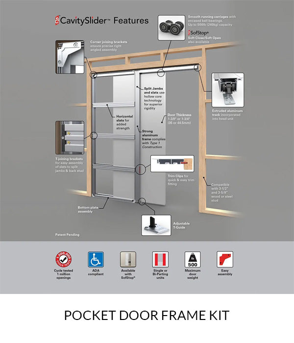 pocket door frame