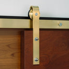 Brass Classic Sliding Barn Door Hardware Kit