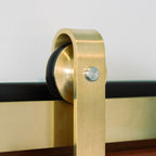 Brass Classic Sliding Barn Door Hardware Kit