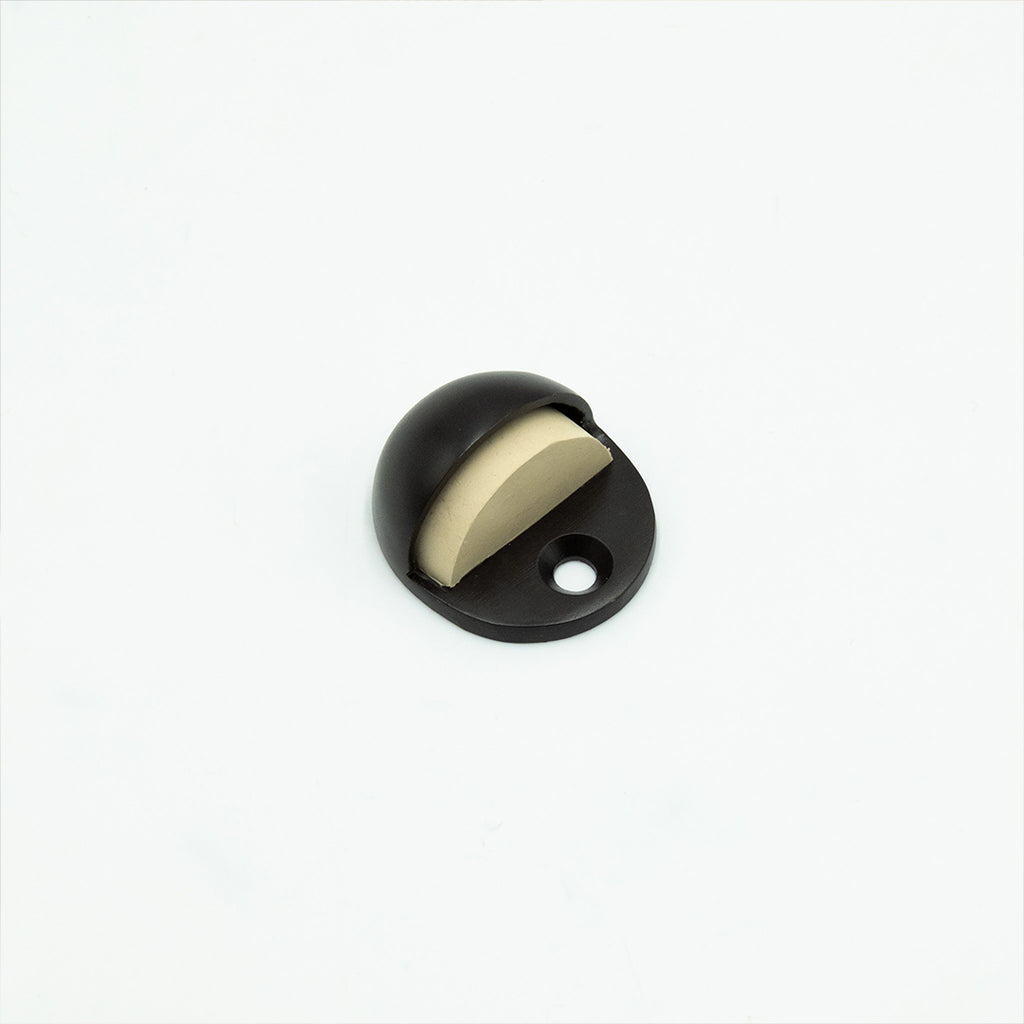 Dark bronze round doorstop 