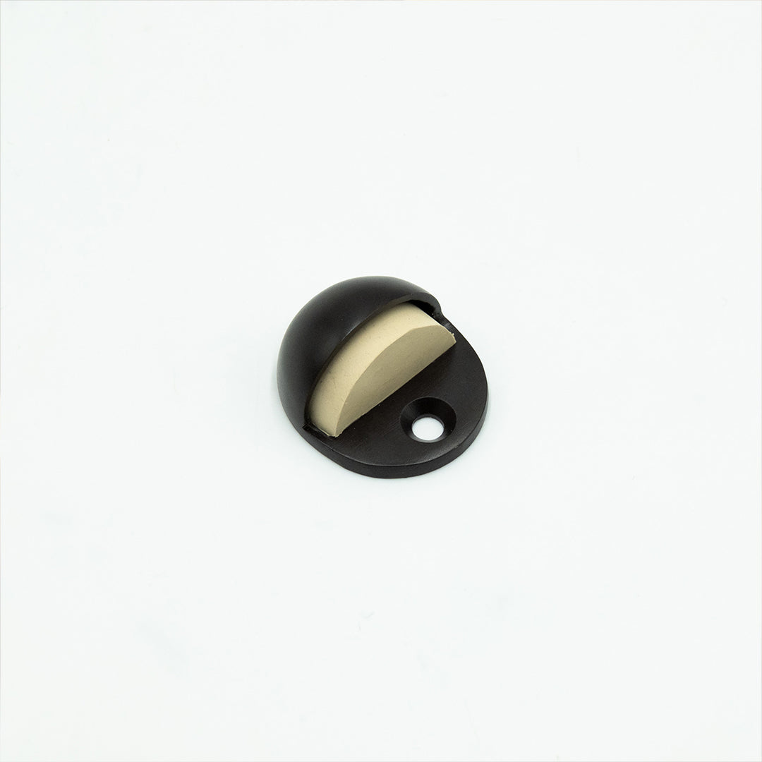 Dark bronze round doorstop 
