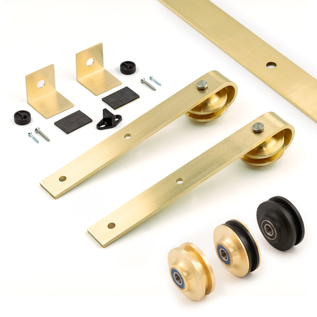 brass flat track components
