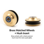 Brass Classic Sliding Barn Door Hardware Kit