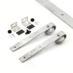 galvanized flat track components