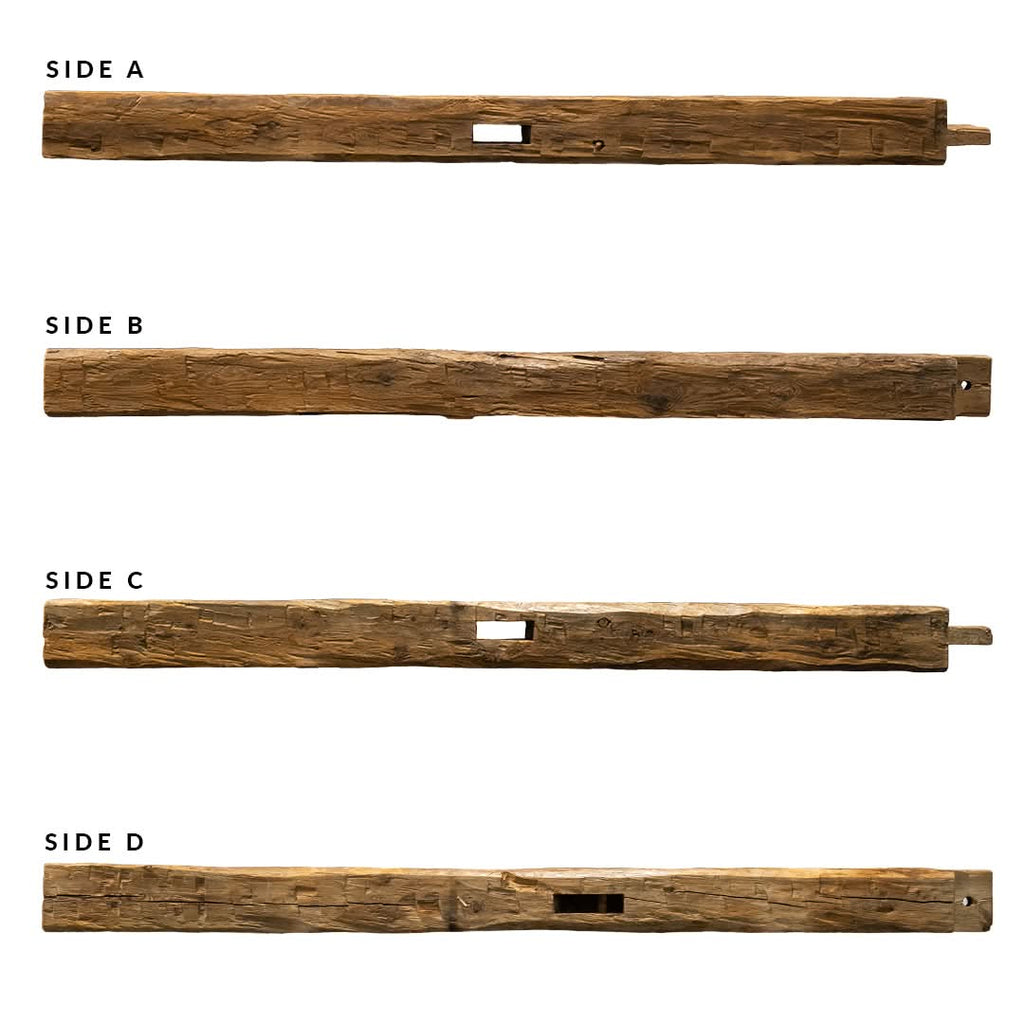 Heritage Series Hand Hewn Fireplace Mantel D