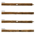 Heritage Series Hand Hewn Fireplace Mantel D