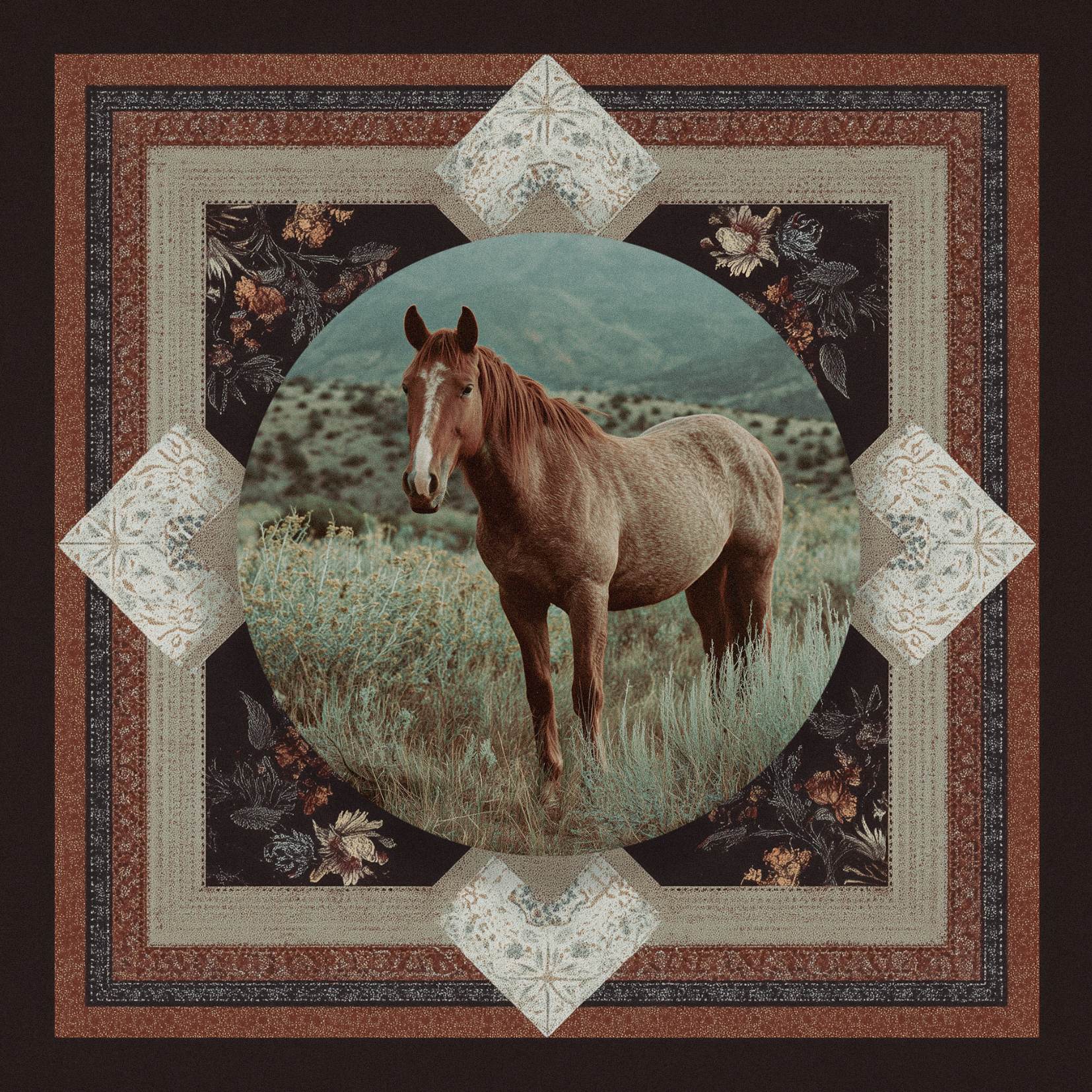 Red Roan horse
