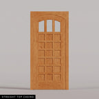 Rialto arched door in Cherry with Straight Top Casing.